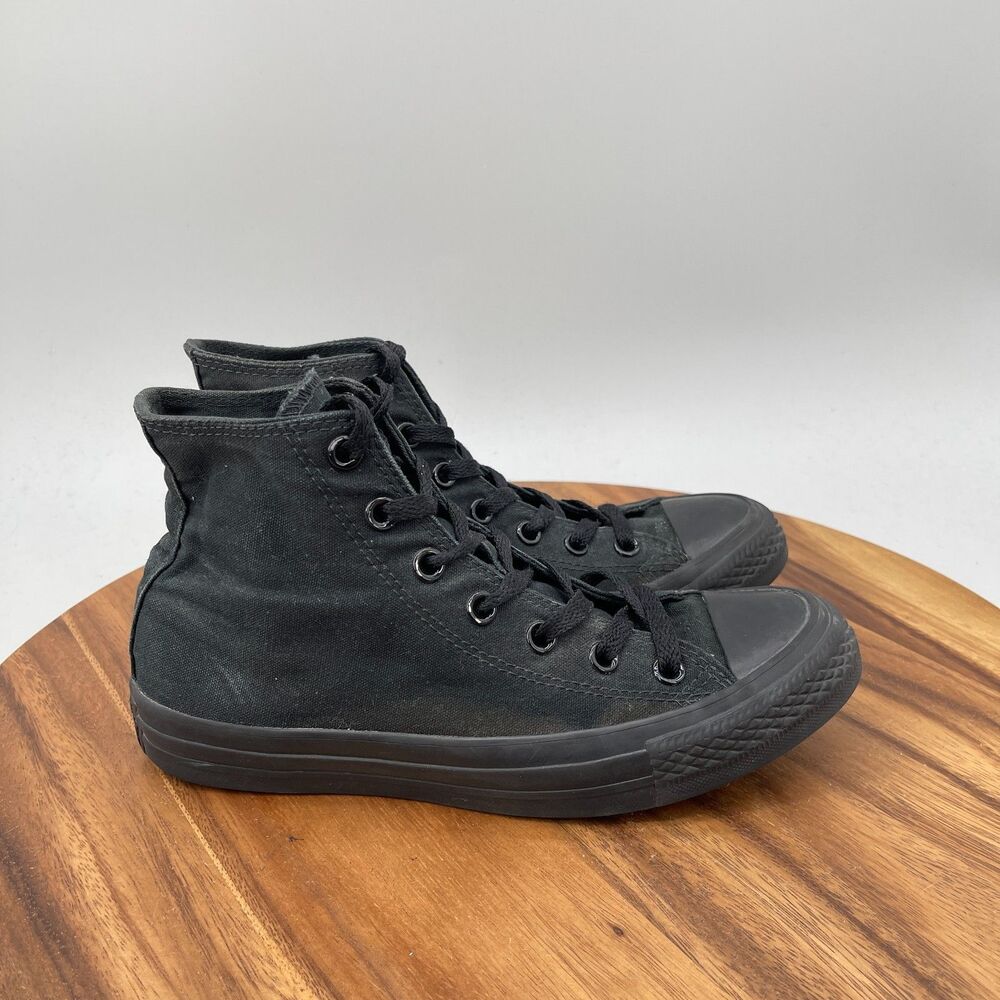 Converse Chuck Taylor All Star Shoes Womens 7.5 Triple Black Casual School Skate